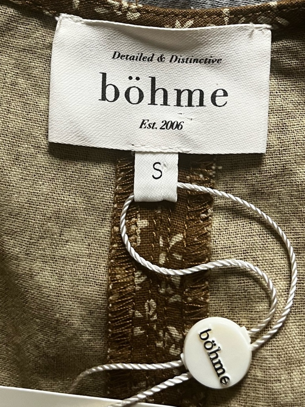 100% cotton Böhme Utility Jumpsuit with Wide adjustable Straps and pockets - Picture 8 of 11